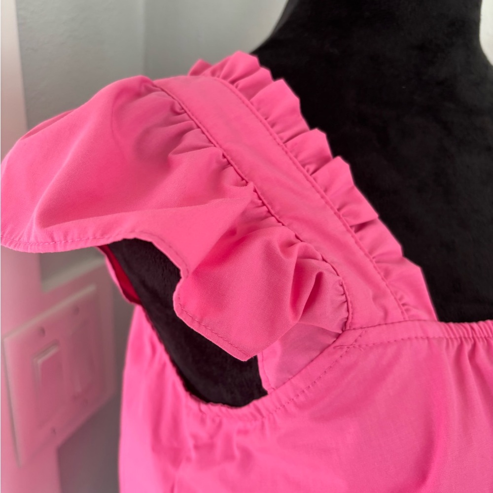 Vibrant Pink Layered Ruffle Top small - Picture 8 of 8